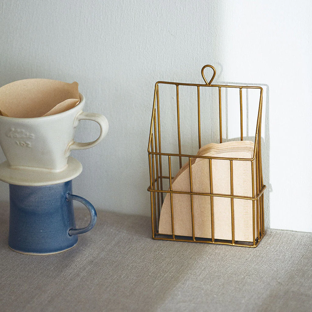 Fog Linen Work Brass Coffee Filter Holder - Image 2