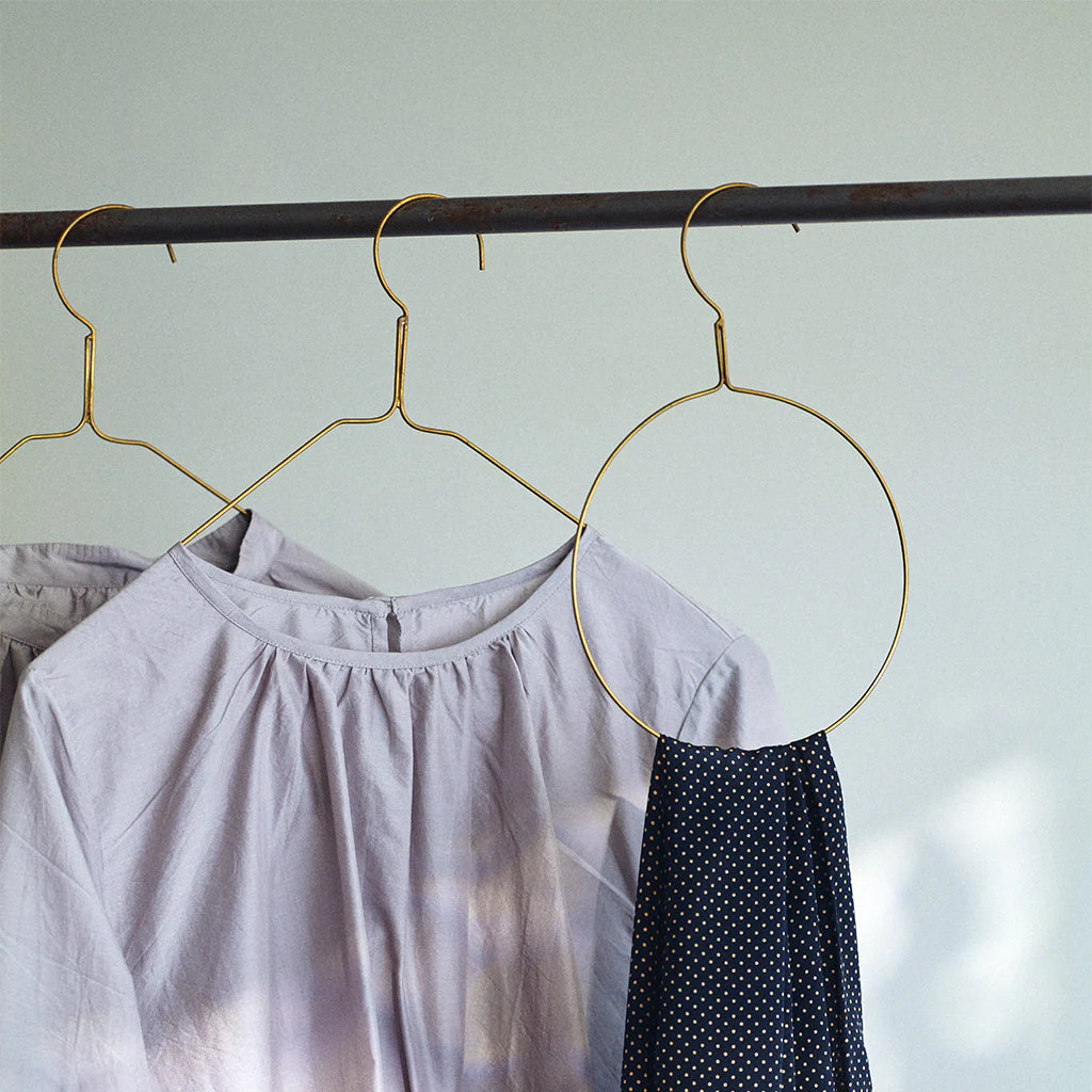 Fog Linen Work Brass Shirt Hanger - Image 2