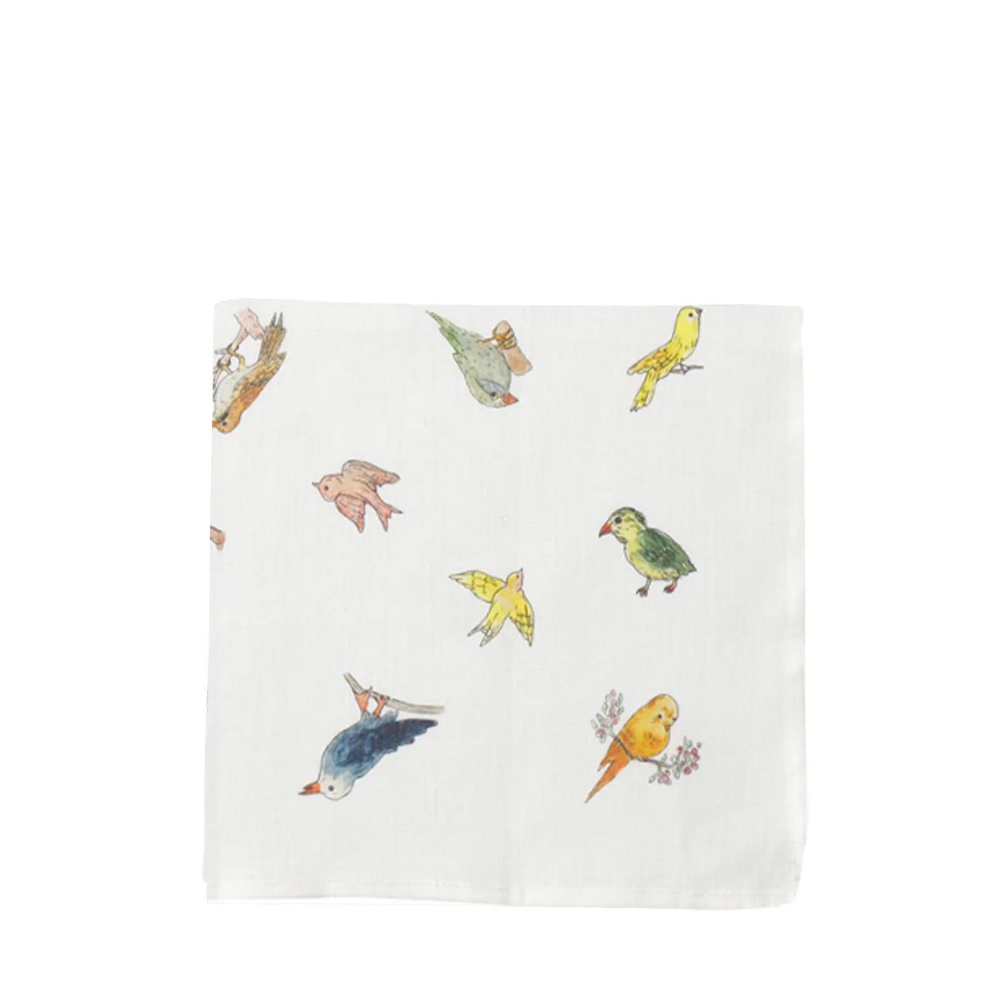 Fog Linen Work Isabelle Boinot Handkerchief: Birds - Image 4