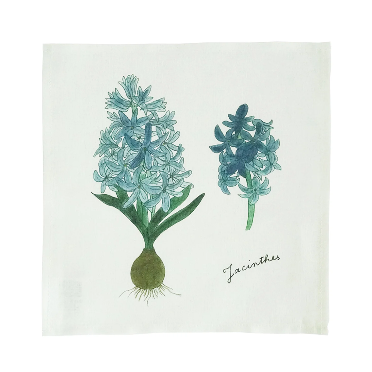 Fog Linen Work Isabelle Boinot Handkerchief: Hyacinth