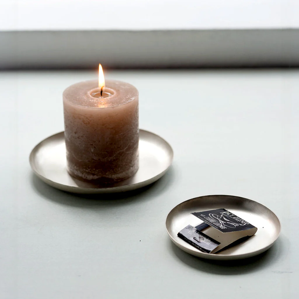Fog Linen Work Silver Plate: Round (M) - Image 3